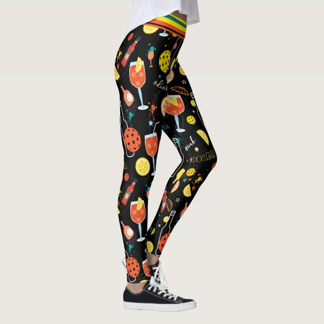 Leggings Boissons de boisson et de 🍾 🥂 - pickball  (Droite)