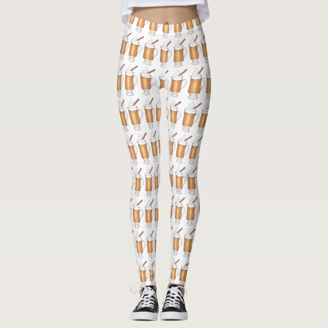 Leggings Boissons de Noël Boisson de Noël au rhum à beurre  (Devant)