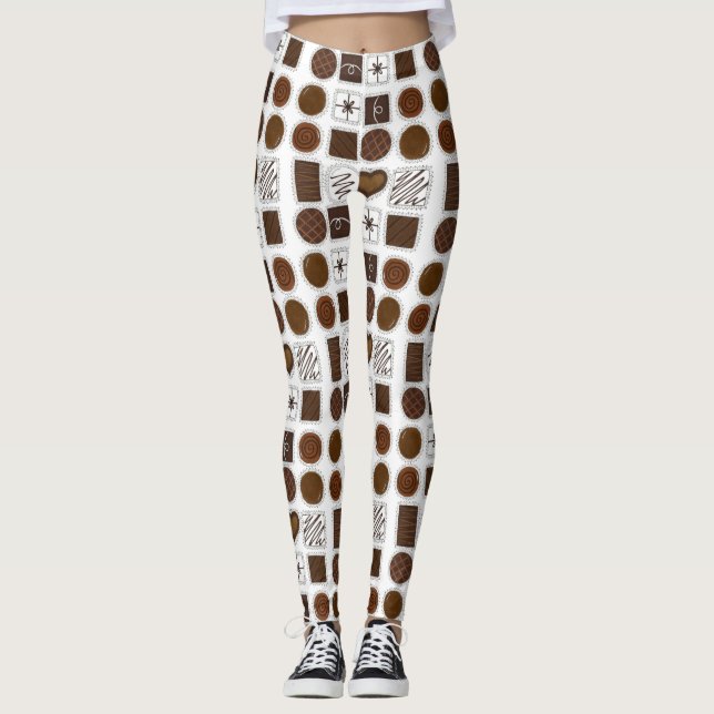 Leggings Boîte de chocolats Légendes de bonbons de la Saint (Devant)