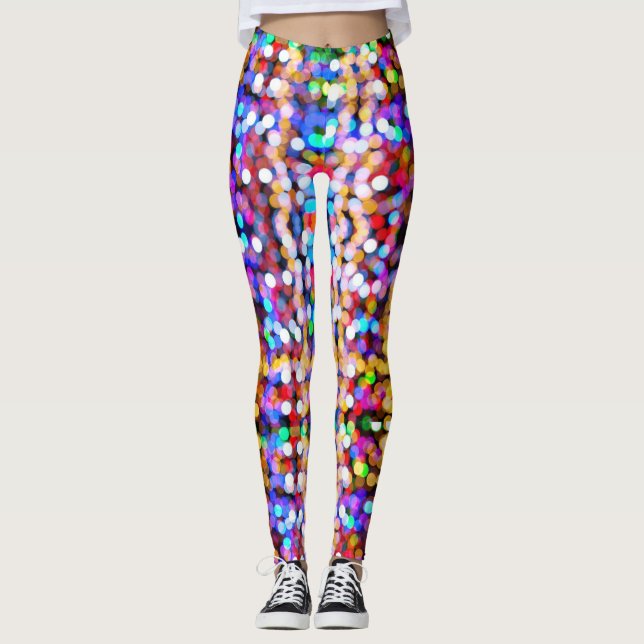 Leggings Bokeh Abstrait (Devant)