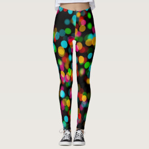 Leggings Bokeh design coloré
