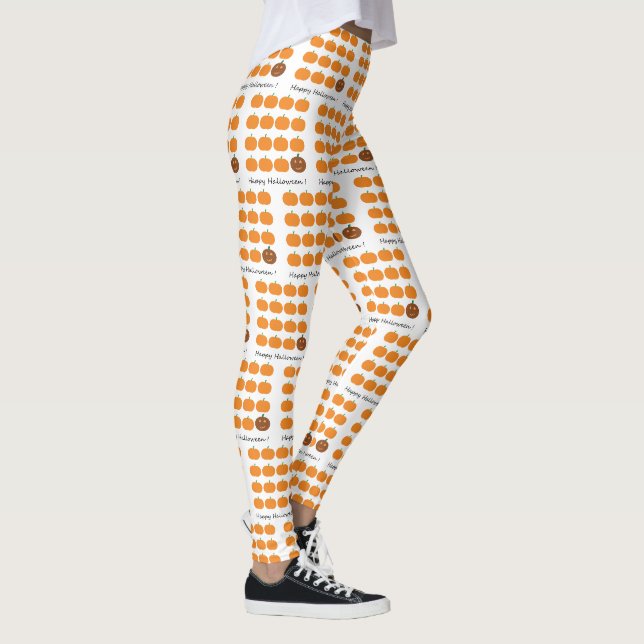 Leggings Bon Patch Citrouille Halloween (Droite)