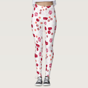 Leggings Bonbons de cerise brillant doux lollipopes doux