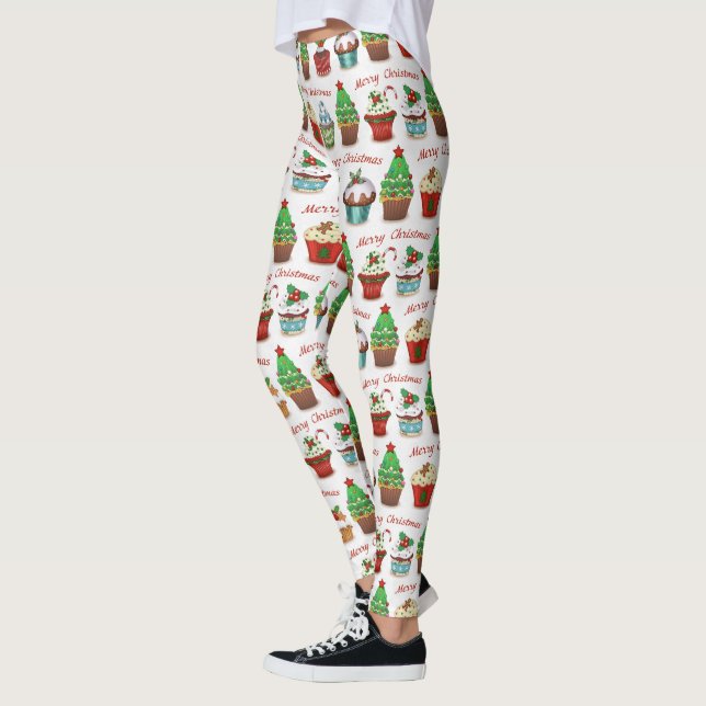 Leggings Bonbons de Noël (Gauche)