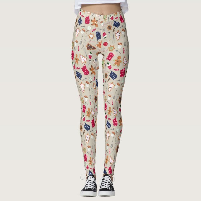 Leggings Bonhomme en pain d'épice (Devant)