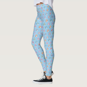Leggings Bonhommes de neige dans des flocons de neige