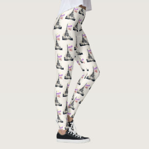 Leggings Bonjour Paris coloré