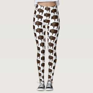 Leggings Bonne illustration de bison américain