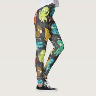 Leggings Boo Octopus Cute Multicolor Enfants Vêtements & Dé