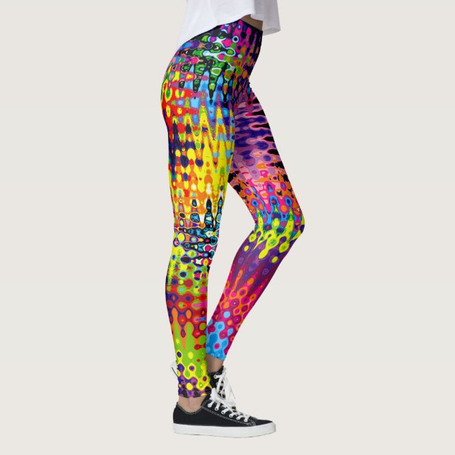 Leggings Bootyliscique Liquide Rainbow Jamaica Rave (Droite)