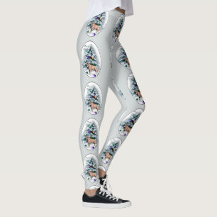 Leggings Bordure Terrier Noël