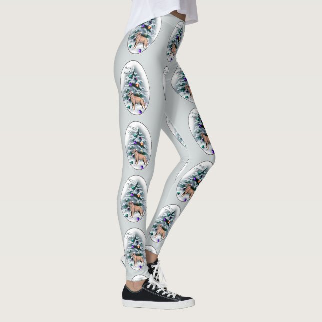 Leggings Bordure Terrier Noël (Droite)