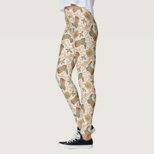 Leggings Bottes de Noël de l'Ouest et Motif Casquette
