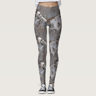 Leggings Bouleau courbe écorce rustique