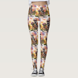Leggings Bouledogue français vélo French Bulldog