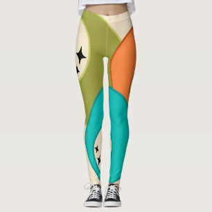 Leggings Boules de bowling modernes du milieu du siècle