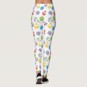 Leggings Boules et cadeaux de Noël modernes et colorés