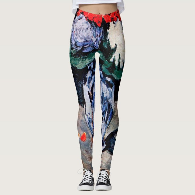 Leggings Bouquet avec Little Delft, Paul Cezanne (Devant)