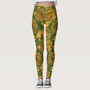 Leggings Bouquet de galets jaunes
