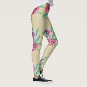 Leggings Bouquet de Roses Mêlées