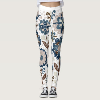 Leggings Bouquets multicolores : Main tirée