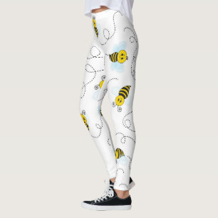 Leggings Bourdon Volant Jaune Noir Abeille Bourdon