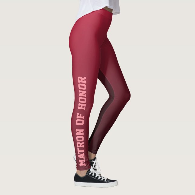 Leggings Bourgogne Ombre Matron d'honneur (Droite)