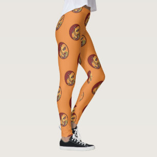 Leggings Bouton de paysage - Kokopelli Moon Feather 1