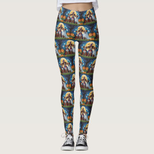 Leggings Bouviers Des Flandres Chiens Citrouille Halloween 