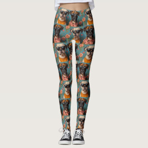 Leggings Boxer avec coeur Roses Saint-Valentin