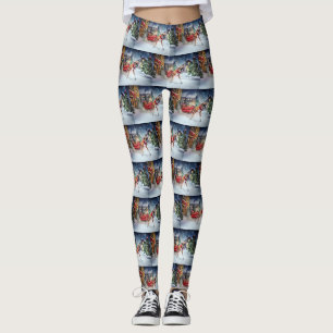 Leggings Boxeur Saison des Fêtes de Noël