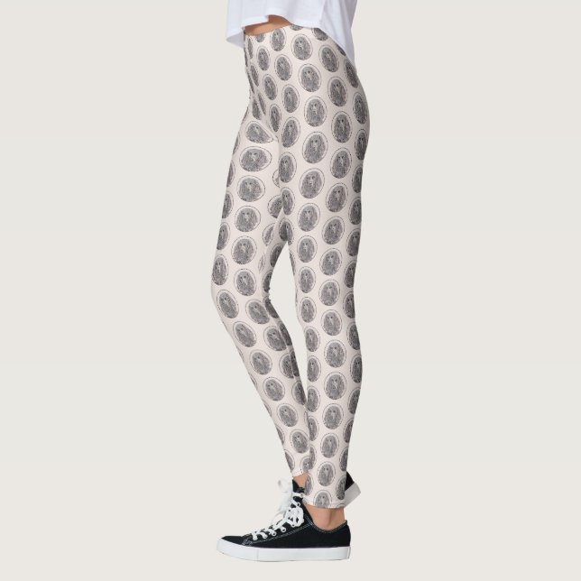 Leggings Boykin Peinture Espagnole - Cute Original Chien Ar (Gauche)