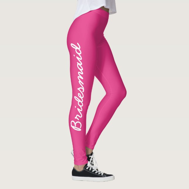 Leggings Bridesmaid Monograms Mariage Cadeau Favoriser le r (Droite)