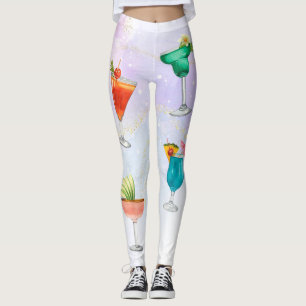 Leggings Bright rainbow cockparty boissons amusantes