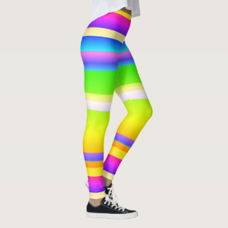 Leggings Bright vibrant rayé