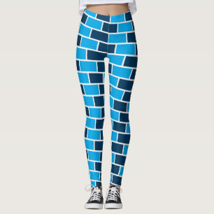 Leggings Briques bleues