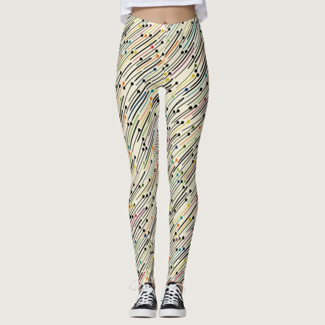 Leggings broches et aiguilles multiples (Devant)
