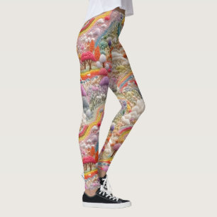 Leggings brodés de la Vallée Magique - mignonette