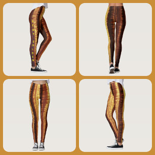 Leggings Bronze doré