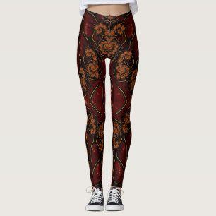 Leggings ~ brown black ~ Original