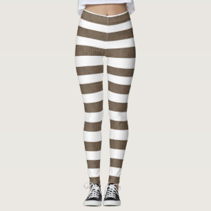 Leggings Brown et blancs