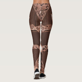 Leggings Brown Lingerie Glaze IA art