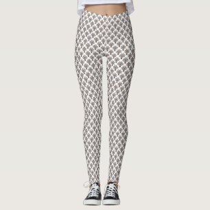 Leggings Brown pour femmes de mini-palmier