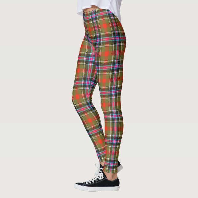 Leggings Bruce de Kinnaird Ancient Tartan Plaid Motif (Gauche)