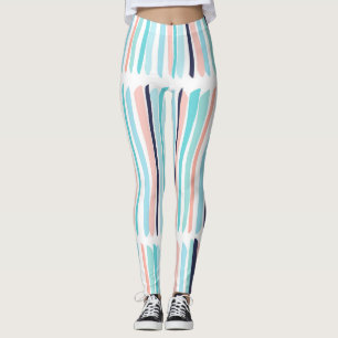 Leggings Brush Strokes colorés : Scribble Vintage.