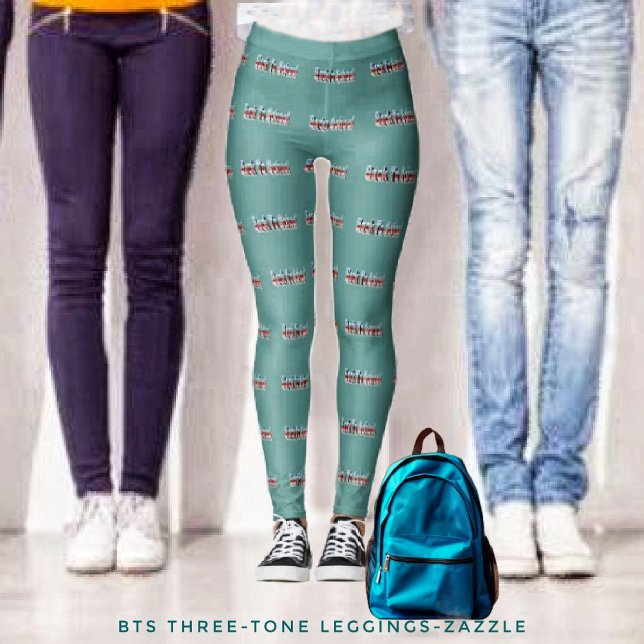 Leggings BTS à trois tons (Créateur téléchargé)