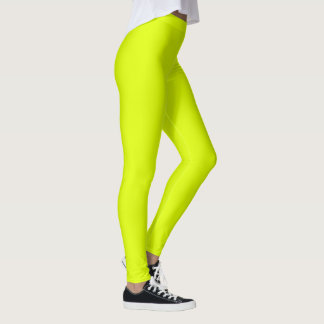 Leggings Buddy Solid Colours Chartreuse Yellow