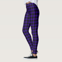 Buffle bleu mauve noir Plaid