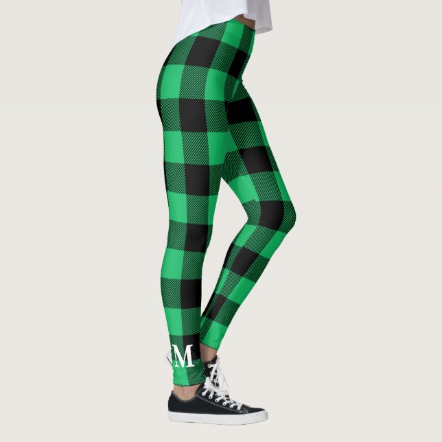 Leggings Buffle vert et noir En vichy Holiday Le (Droite)