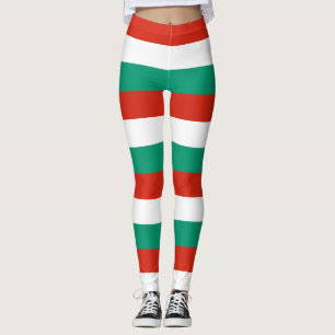 Leggings Bulgarie Couleurs du drapeau national Horizontal